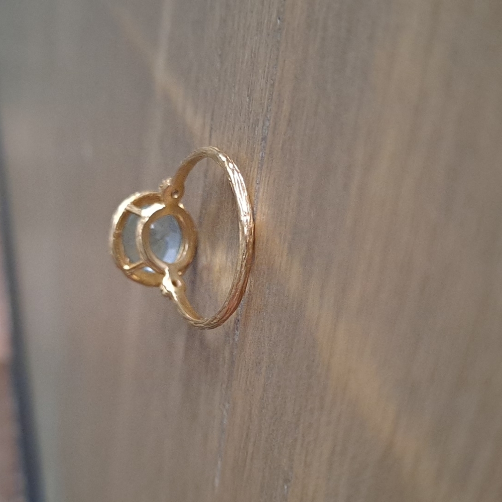 14K gold aquamarine ring - Picture 4 of 16